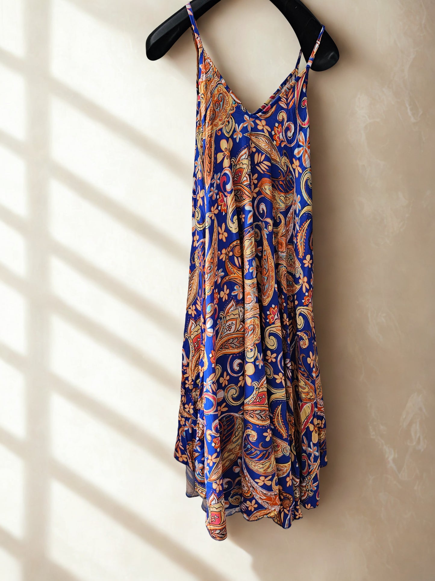 Robe fluide imprimée cachemire -Taille unique